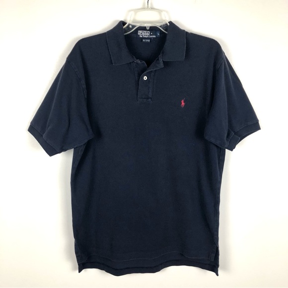 Polo Ralph Lauren Other - Polo by Ralph Lauren Navy Blue Polo Short Sleeves Men's Size L
